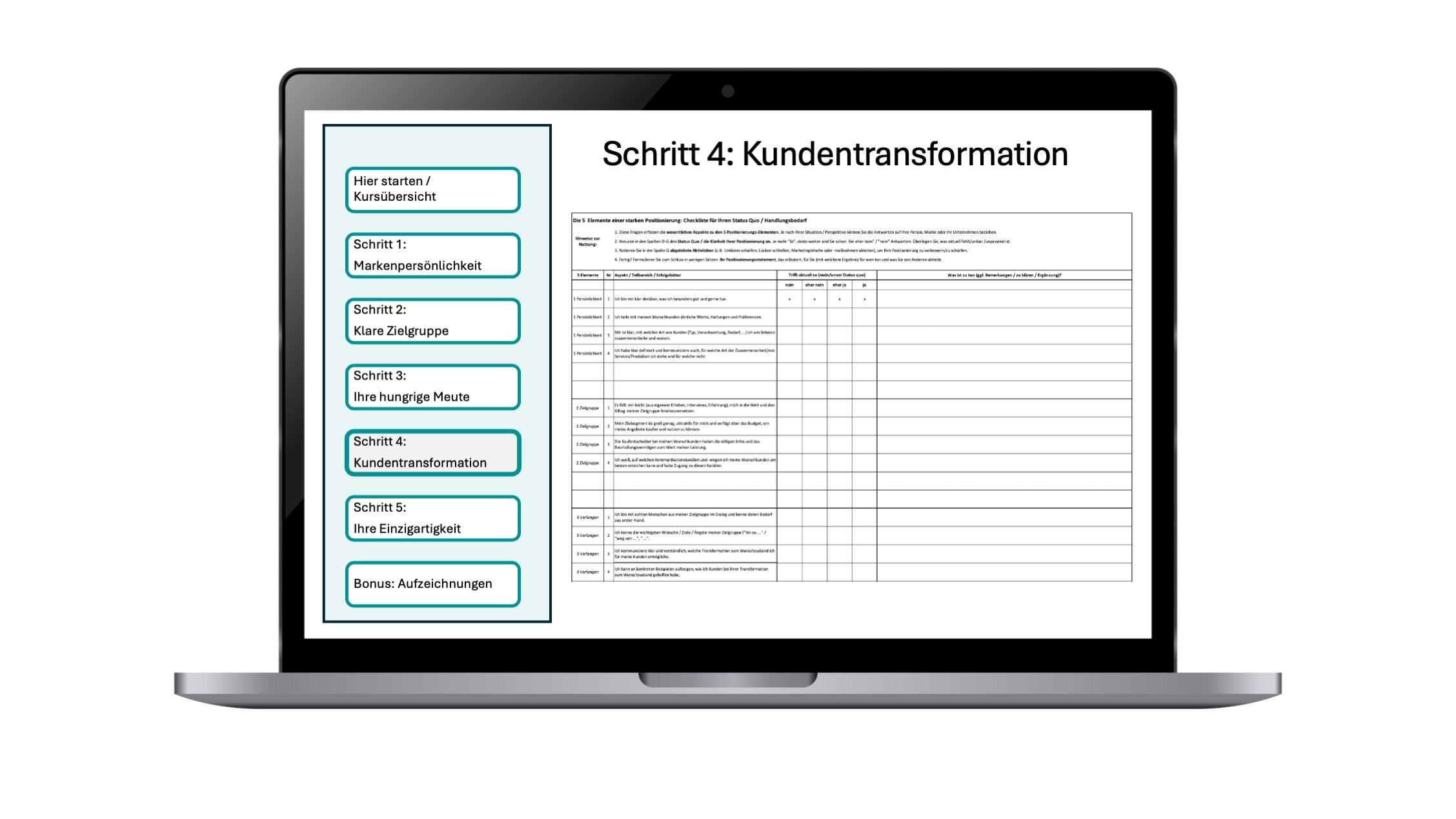 Marketingkurs 01 Positionierung Modul 04