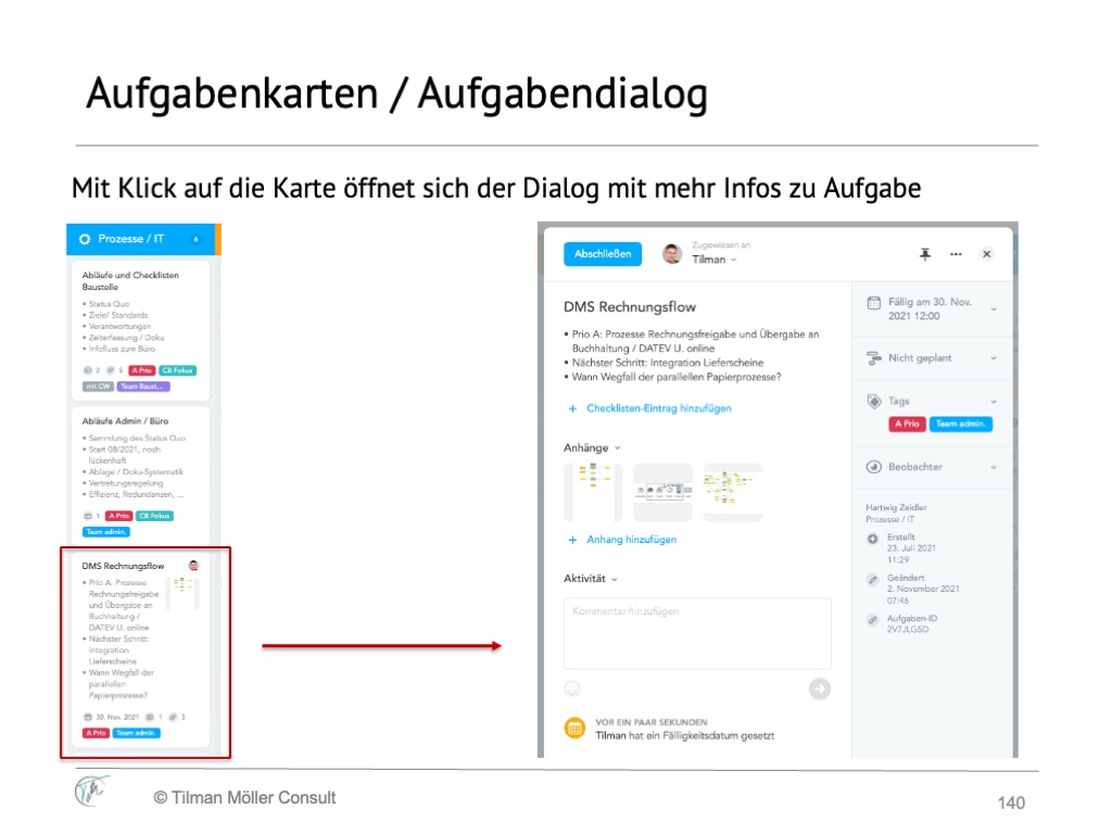 meistertask-nutzen-aufgabenkarten-dialog-2 Spalte mit Aufgabenkarten