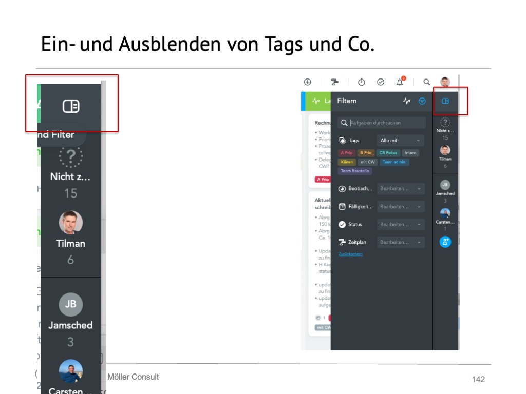meistertask-nutzen-tags Tags / Etiketten mit Filterkriterien
